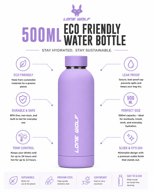500ml ECO Aluminium Water Bottle