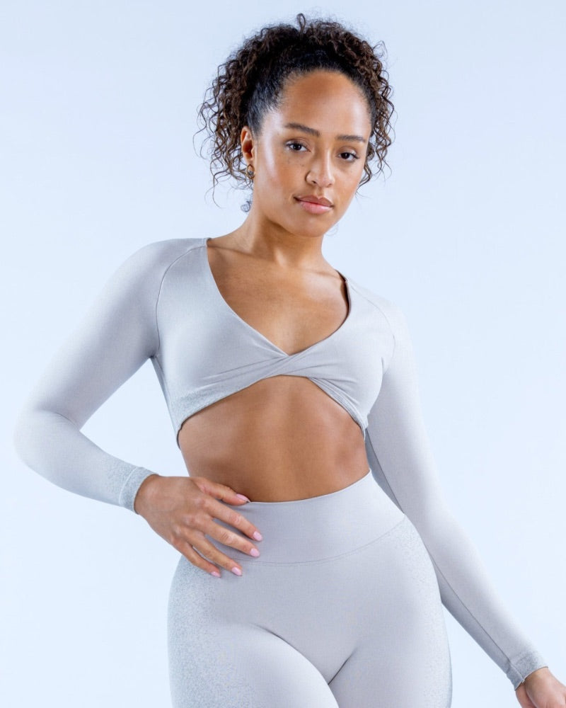 Ombre Evolve - Long Sleeve Twist Front Top