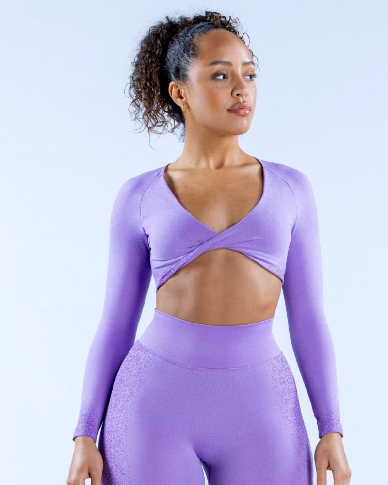 Ombre Evolve - Long Sleeve Twist Front Top