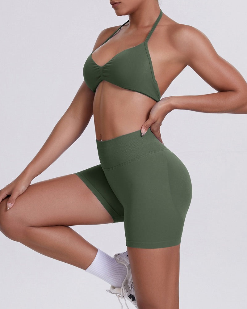 Elevate | Bra Top - Olive Green