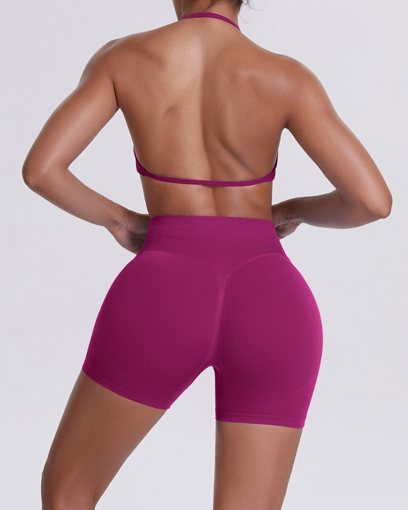 Elevate | Bra Top - Magenta Plum