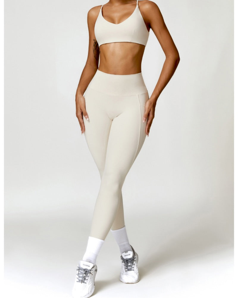 Envy Performance Leggings - Beige - 724438.myshopify.com