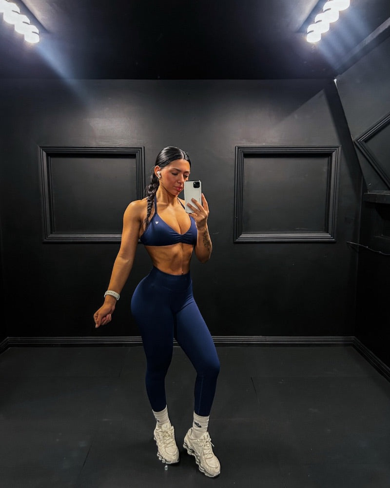 Elevate | High Waisted Leggings - Navy Blue
