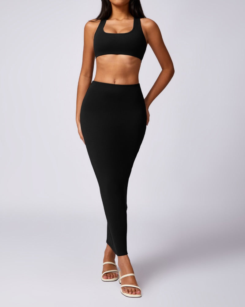 Maxi Dress & Bra Top - 724438.myshopify.com