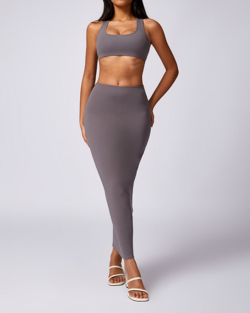 Maxi Dress & Bra Top - 724438.myshopify.com