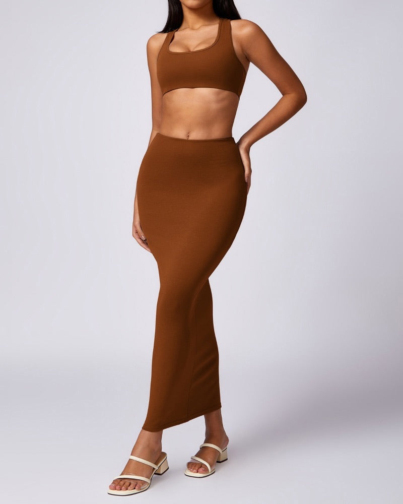 Maxi Dress & Bra Top - 724438.myshopify.com