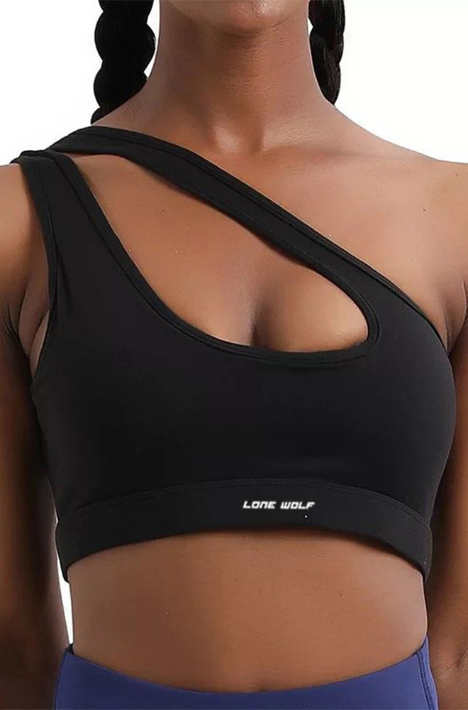 One Shoulder Sports bra - 724438.myshopify.com