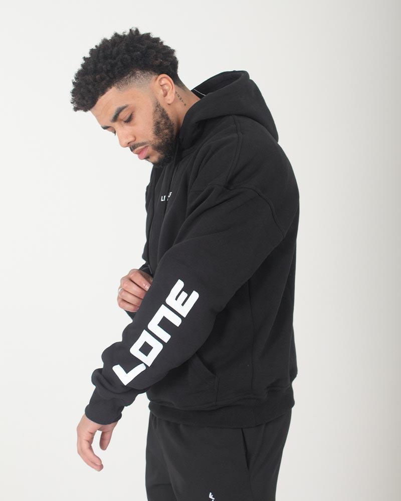 Statement Hoodie Men-Black - 724438.myshopify.com