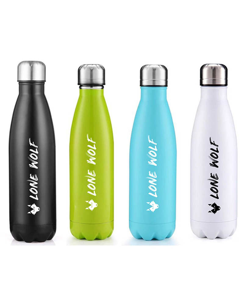 500ml Stainless Steel Hot / Cold Bottle - LONE WOLF FITWEAR