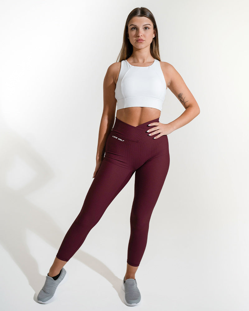 V2 High Waisted Front Wrap Leggings - 724438.myshopify.com