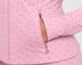 Polka Dot Sculpt Zip Jacket