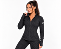 Polka Dot Sculpt Zip Jacket