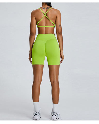 Scoop Neck Strappy Sports Bra