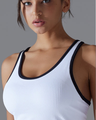 New Ribbed High Stretch Tank Top