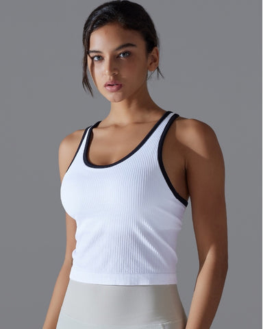 New Ribbed High Stretch Tank Top