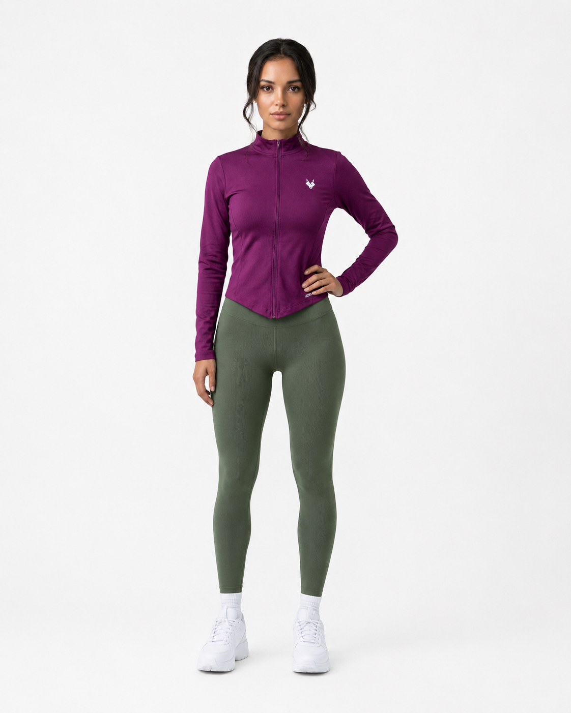 Elevate | Cropped Zip Up Jacket