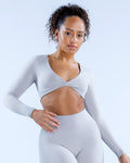 Ombre Evolve - Long Sleeve Twist Front Top
