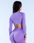 Ombre Evolve - Long Sleeve Twist Front Top