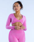Ombre Evolve - Long Sleeve Twist Front Top