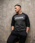 Baseball T-Shirt “Savage” 3 Quarter Length Sleeves - 724438.myshopify.com
