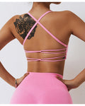Open Back Strappy Sports Bra - 724438.myshopify.com