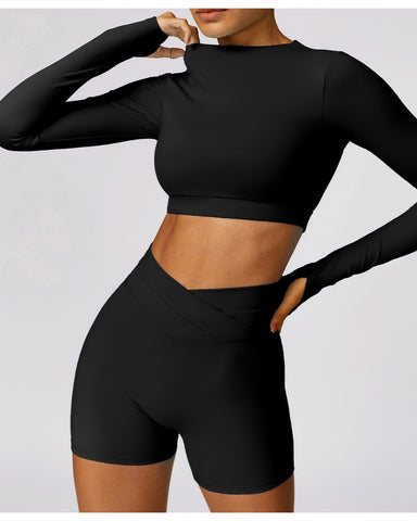 Summer Up - Long Sleeve Crop Top