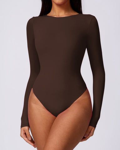 SculptFit Long-Sleeve Contour Bodysuit