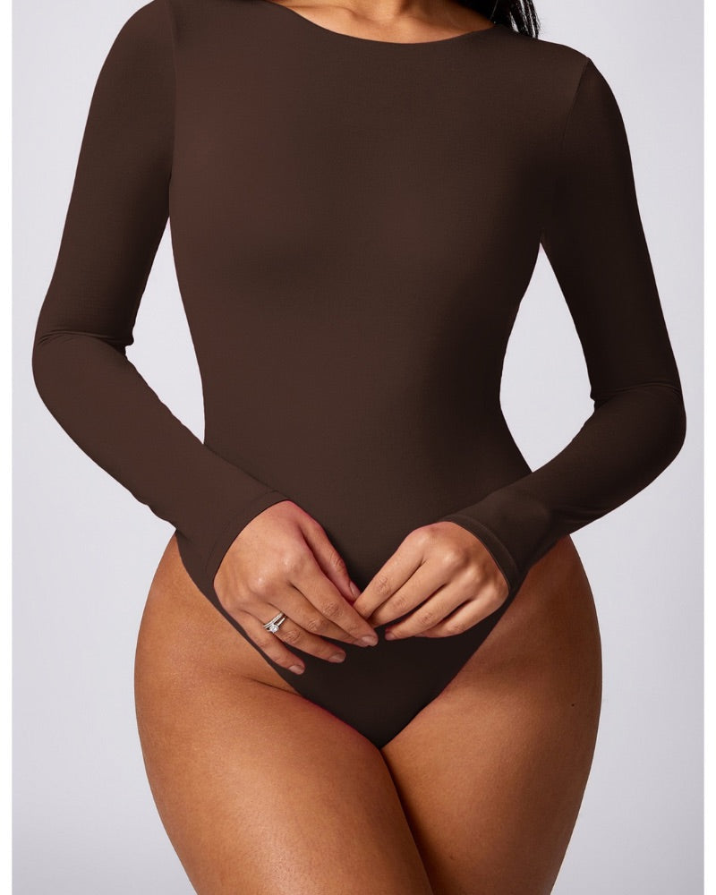 SculptFit Long-Sleeve Contour Bodysuit - 724438.myshopify.com