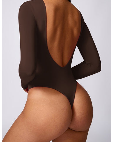 SculptFit Long-Sleeve Contour Bodysuit