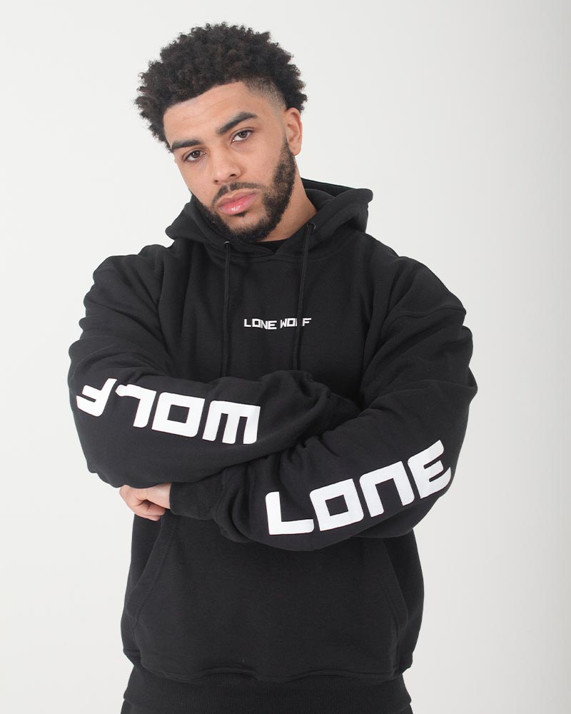 Statement Hoodie Men-Black