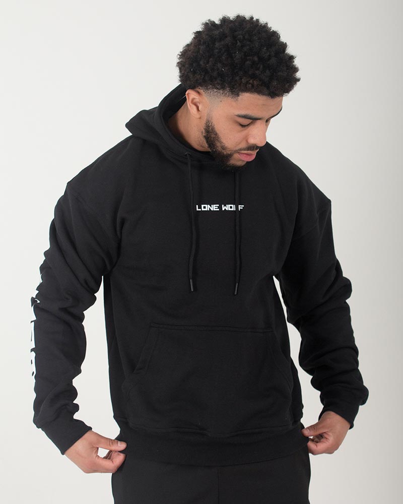 Statement Hoodie Men-Black